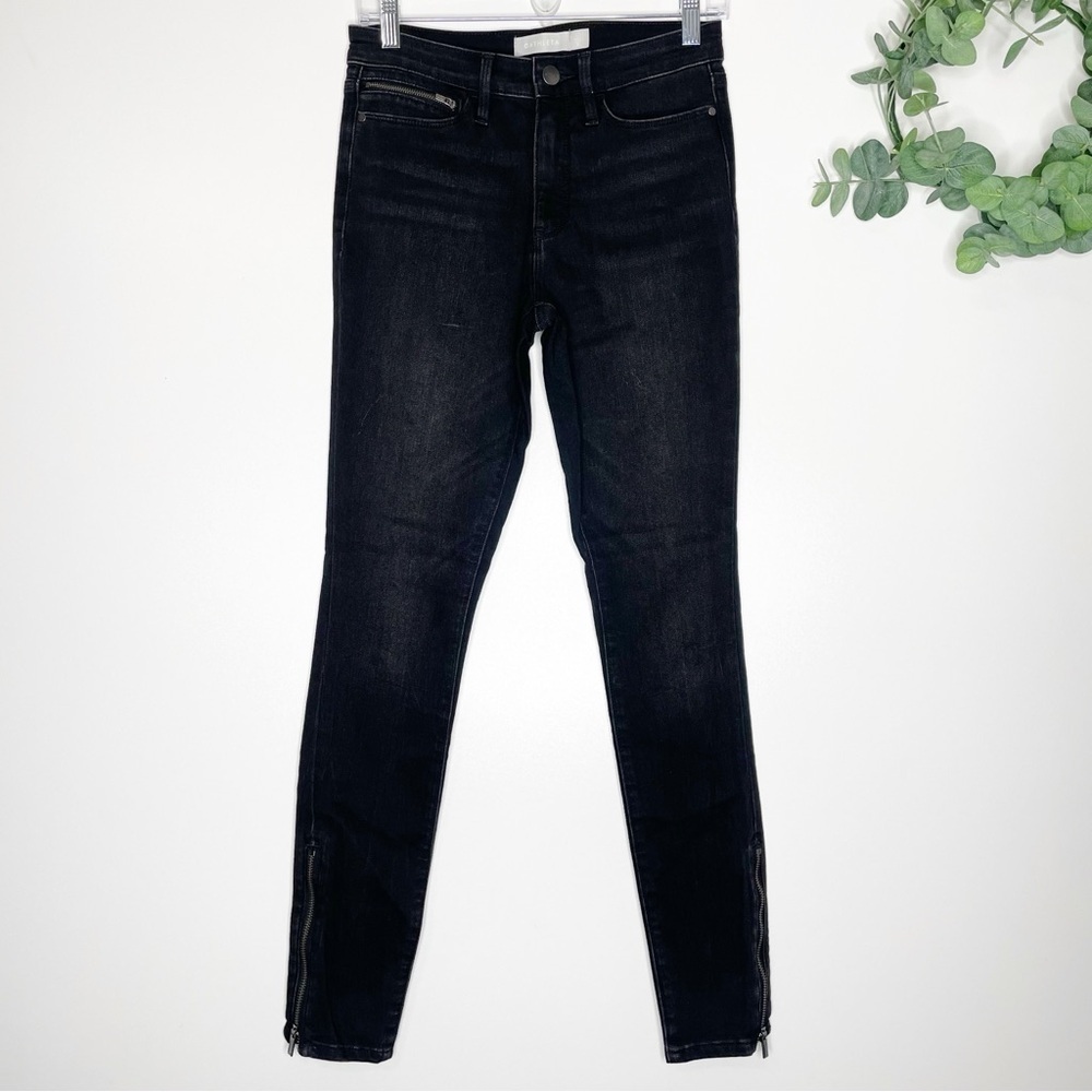 Athleta Sculptek Ultra Skinny Zip Jean Carbon Wash Size 2 - Picture 2 of 14
